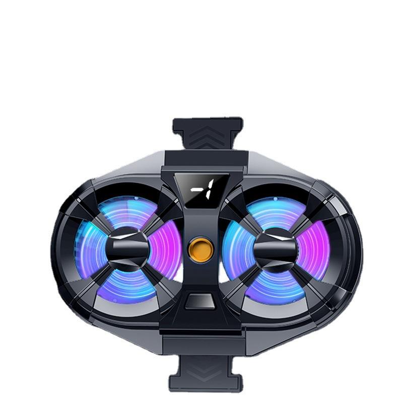 Verilux Phone Cooler Gaming Fan With Digital Display & Adjustable Clip Claw - Dual Turbo Smartphone Fan, 3 Speed Adjustable, Universal for Live Streaming