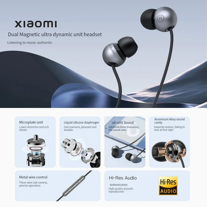 Original Xiaomi Dual Magnetic Super Dynamic Unit Earphone