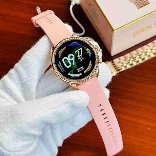 Gen 9 Diamond Strap HD Display 2 Straps BT Calling Smartwatch (Rose Gold Strap) ct