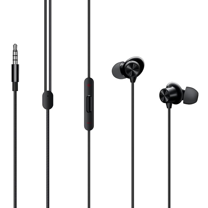 Example productOneplus Nord Wired Headphones with Mic, 3.5Mm Audio Jack, Enhanced Bass with 9.2Mm Dynamic Drivers, in Ear Wired Earphone